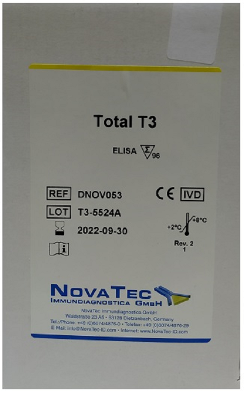 Набір реагентів для визначення трийодтироніну загального NovaTec